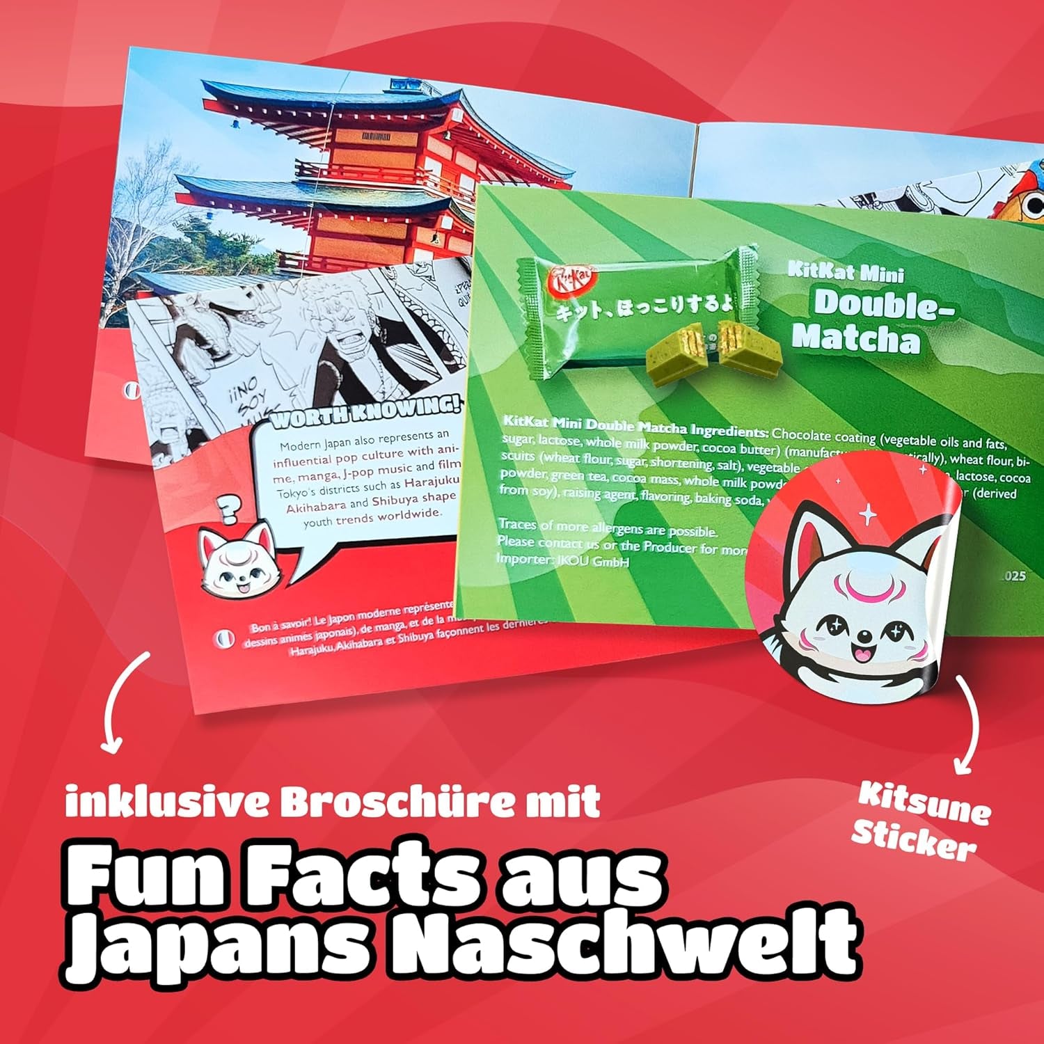 Cutie Sampler - 18 KitKat Japan Minis | Cutie Sampler cu Dulciuri Japoneze, Idee de Cadou cu Gustări Japoneze, cutie surpriză populară cu Matcha și alte soiuri rare.