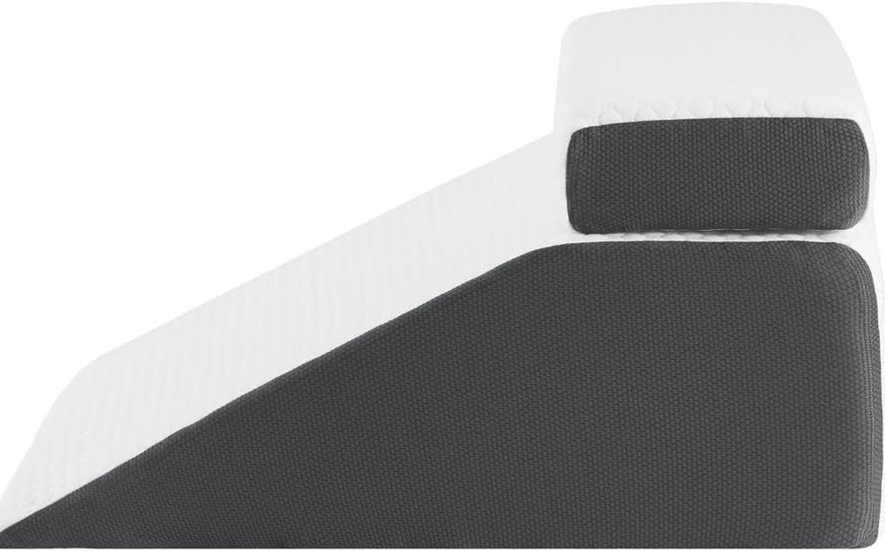 Pernă de citit și pernă cu pană pentru ridicarea picioarelor, pernă din spumă cu memorie pentru gât, spate și picioare, pernă detașabilă multifuncțională pentru pat, canapea, șezut, dormit și odihnă, 58x55x28cm