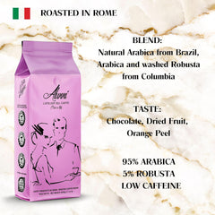 Ganze Kaffeebohnen, mittelgeröstet, Espresso, beste Crema, 1 kg, authentisch italienisch, Premium-Qualität, überlegenes Aroma in allen Kaffeemaschinen, blaues Etikett, 20 % Arabisch, 80 % Robusta,