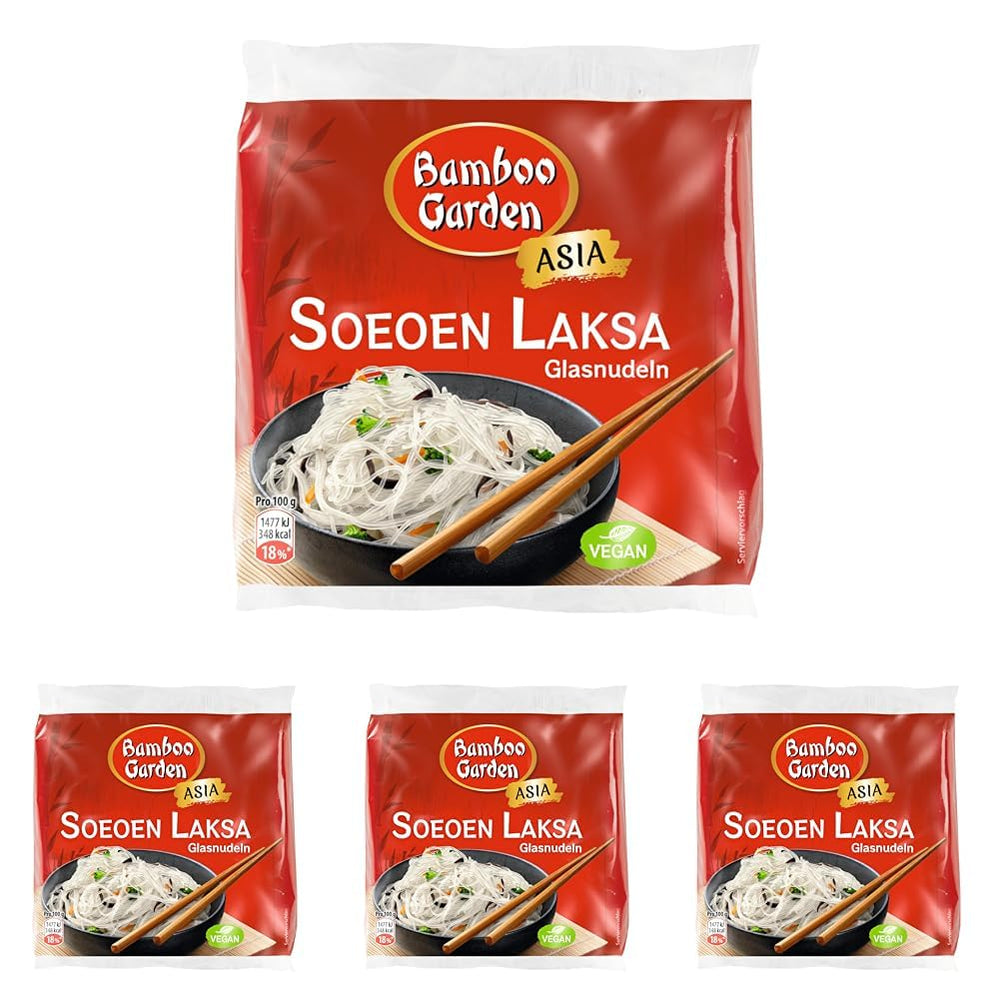 Tăiței de sticlă Bamboo Garden Soeoen Laksa, 100 g