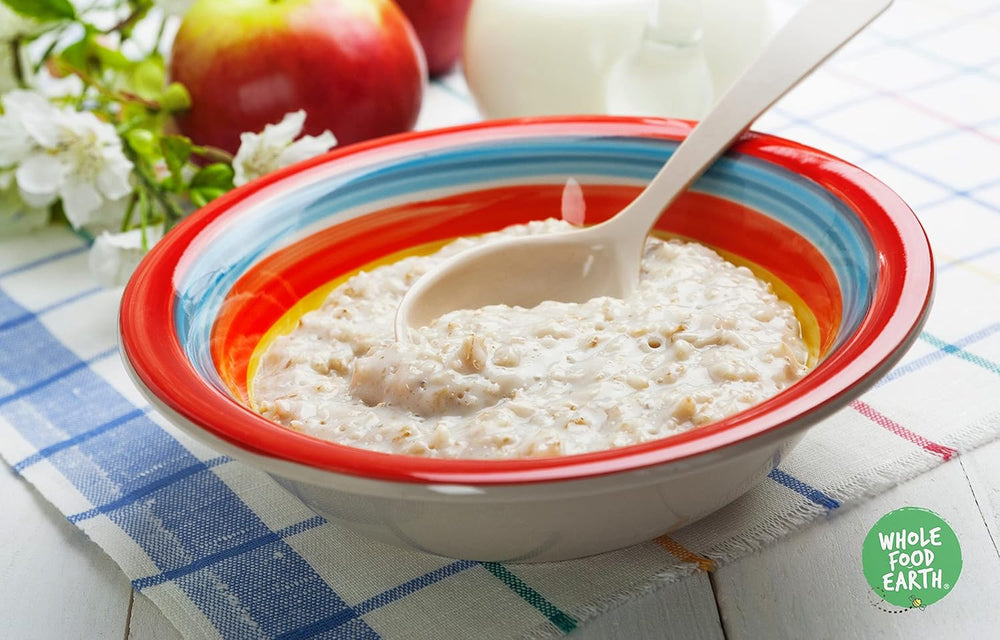 Fulgi de ovăz Wholefood Earth Fine Oats - fără OMG - vegan - fără lactate - fără zahăr adăugat 1 kg