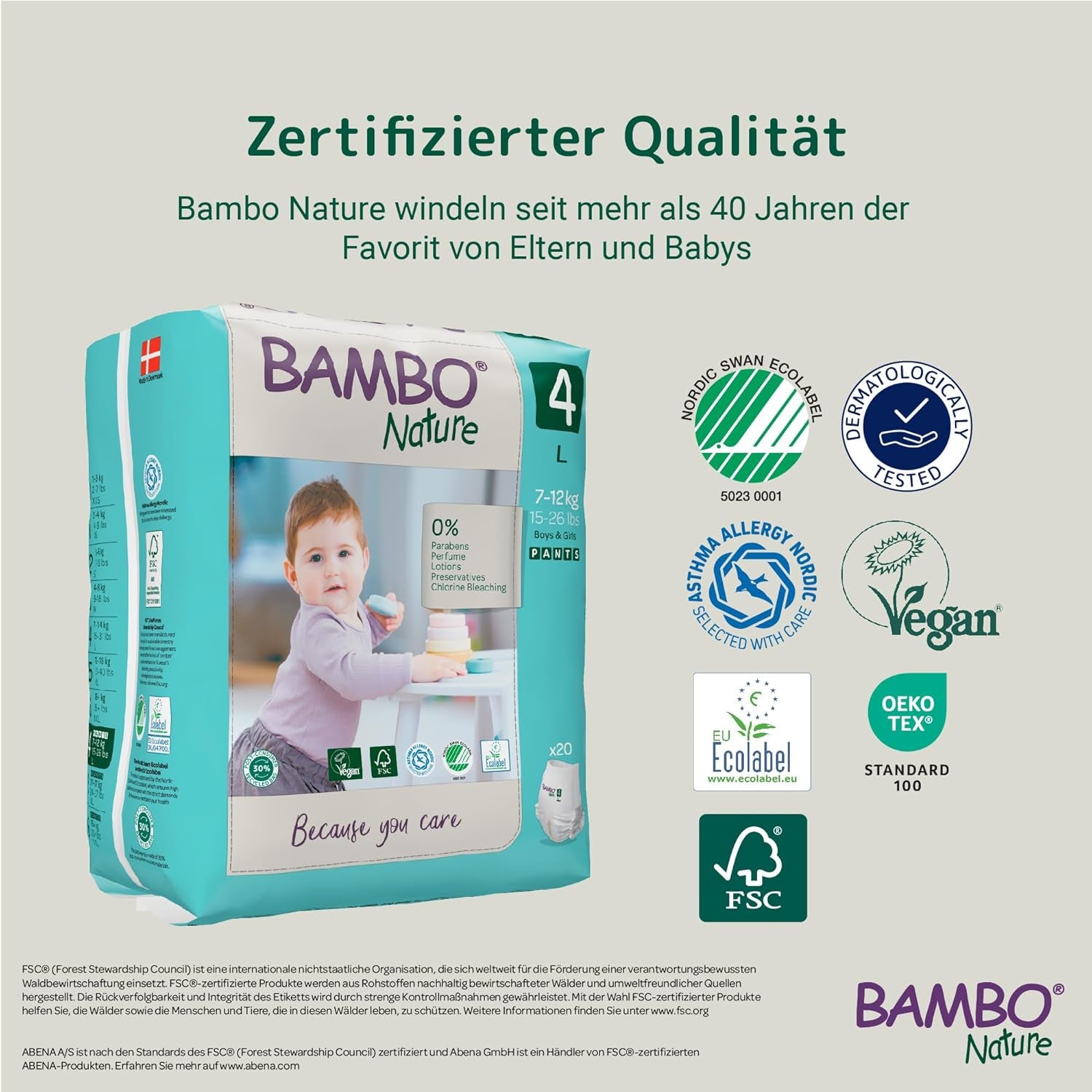 Pantaloni de trening Bambo Nature Premium