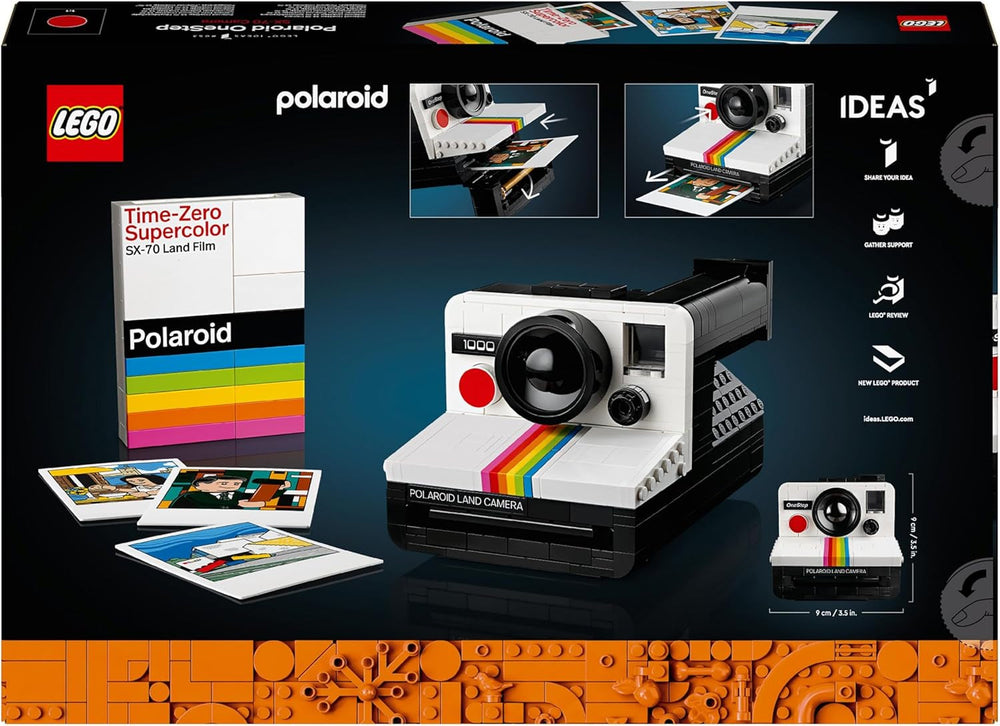 Set aparat foto LEGO Ideas Polaroid Onestep SX-70 pentru adulți, de colecție cu detalii autentice, activitate creativă, cadouri de fotografie pentru femei, bărbați, el, ea și adolescenți 21345 Seturi de constructie Besuche den LEGO-Store