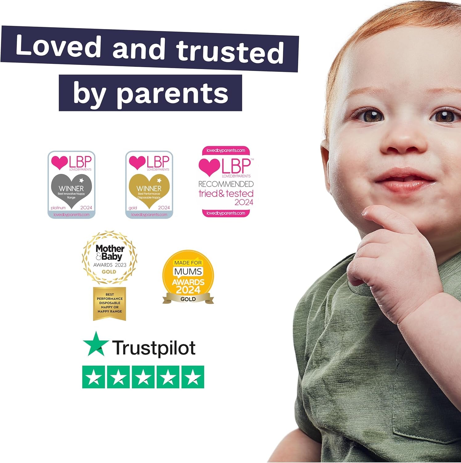 Chiloți ecologici, mărimea 7 (17 kg+), 16 bucăți, lenjerie intimă de unică folosință pentru piele sensibilă și alergică, fără parfum, extragere laterală