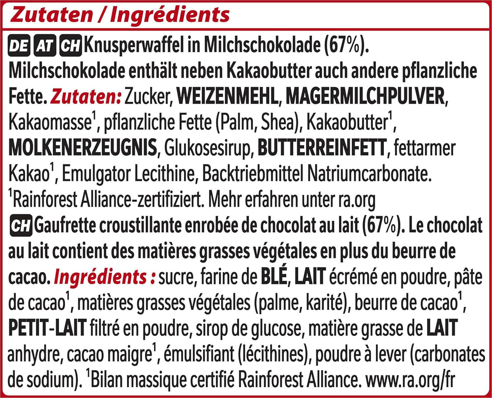 Batoane de ciocolată Nestlé KitKat Classic, batoane crocante cu ciocolată cu lapte și napolitană crocantă, pachet de 24 (24 x 41,5 g)