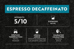 Café Royal Espresso Decaffeinato 36 Kapseln für Nespresso Kaffee Maschine - 5/10 Intensität - UTZ-zertifiziert Kaffeekapseln aus Aluminium (Packung mit 2)