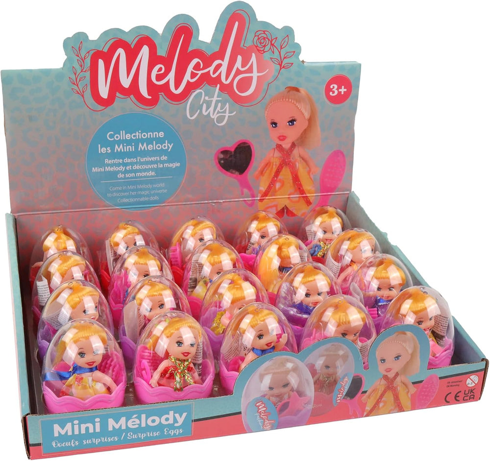 - 20er Pack Eier mit Mini-Puppe -  Fashion - Mannequin Puppe - 010982PA - Mehrfarbig - Kunststoff - Figur - Puppe - Kinderspielzeug - Geburtstag - Zubehör - Ab 3 Jahren