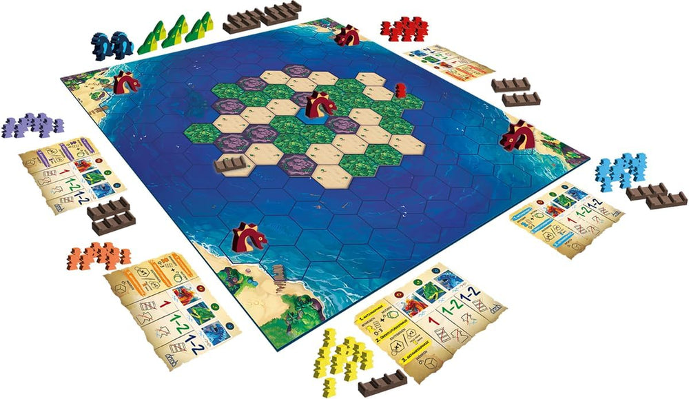 Zygomatic, Survive The Island, joc de familie, joc de societate, 2-5 jucători, vârste 8+, 45 de minute, germană