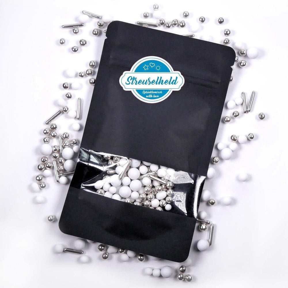 Streusel Hero Chocolate Mix Silver White Sprinkles, 40 grame Naty Shop