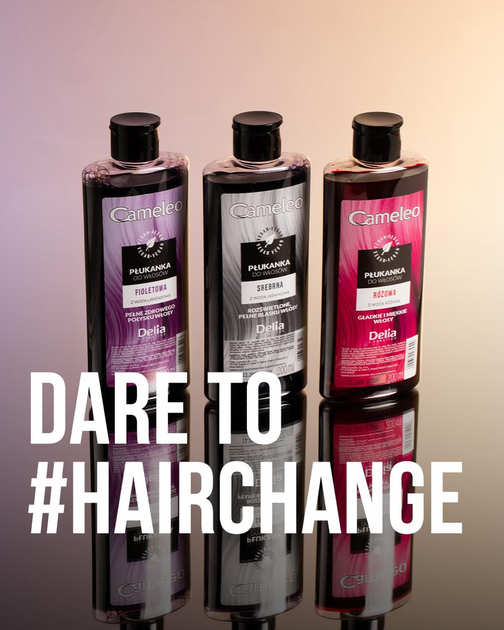 Cameleo - Tonic pentru păr roz cu apă de trandafiri, fără nuanță galbenă, culoare semipermanentă pentru păr - pentru păr blond și gri - culoare și îngrijire - fără parabeni | 200 ml Vopsea pentru par Naty Shop