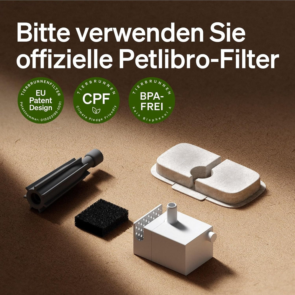PETLIBRO Filter Katzenbrunnen 8er Pack für Dockstream Trinkbrunnen für Katze PLWF005, PLWF115, PLWF105, PLWF305, 4-Monats-Set PETLIBRO Trinkbrunnen Filter Ersatzfilter für Katzentrinkbrunnen