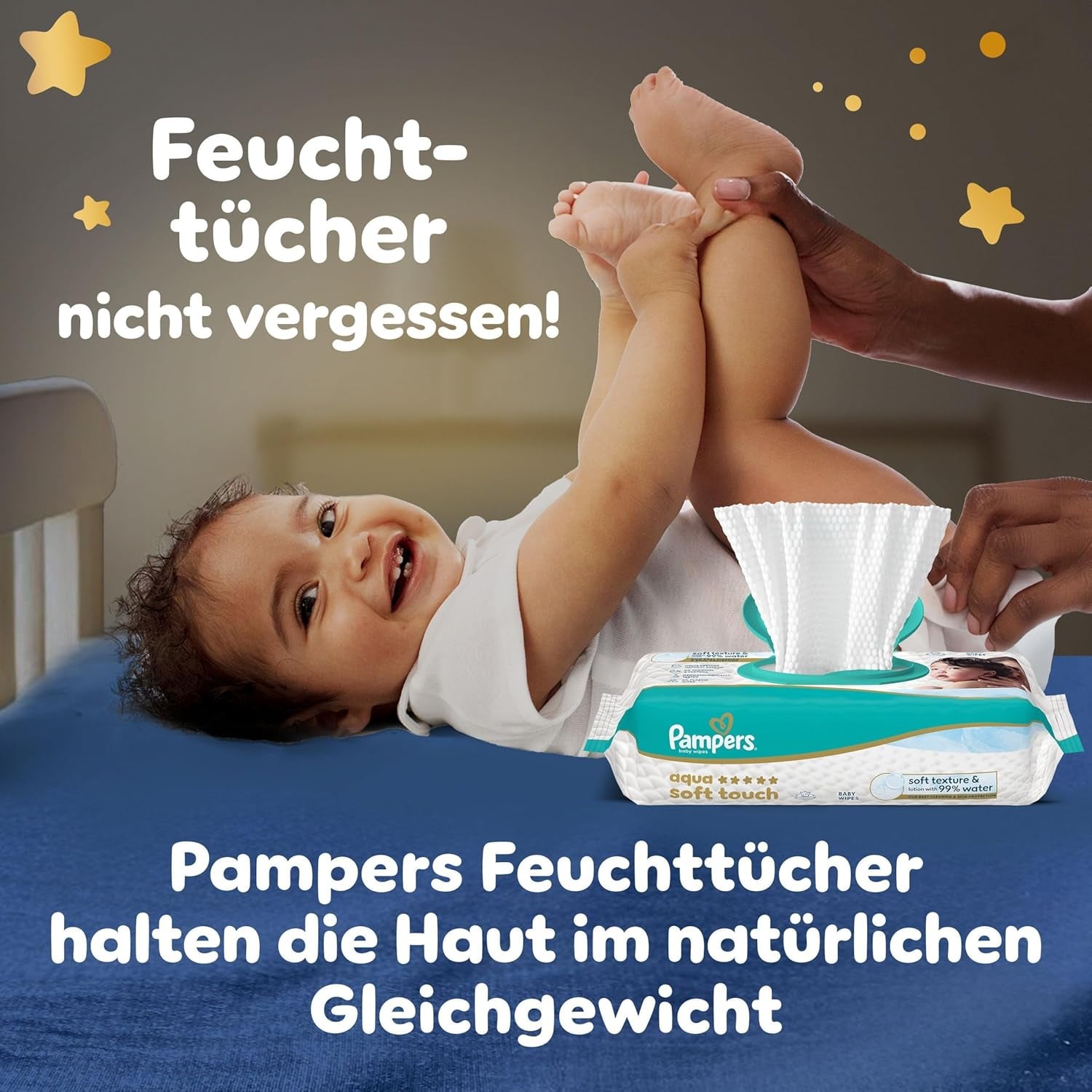 Scutecele Pampers Night Pants mărimea 6, 138 de bucăți, 13kg-19kg, oferă protecție suplimentară pentru întreaga noapte.
