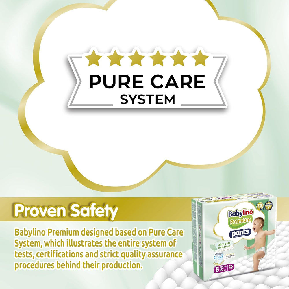 Pantaloni Premium Mărimea 8 cu Filtru Ultra-Moale, XXL (20+ kg), 104 bucăți