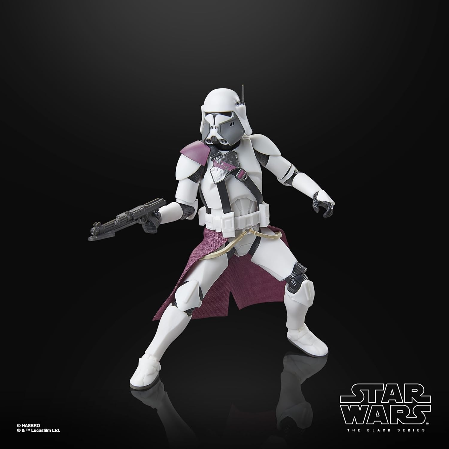 Star Wars seria neagră Clone Commander Bacara, Star Wars: Ahsoka Premium figurină de colecție (15 cm) Action figures Naty Shop