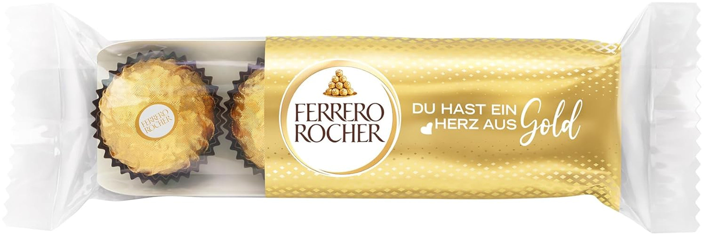 Ferrero Rocher – Specialitate de praline crocante și cremoase cu alune – Cadou de Ziua Îndrăgostiților pentru el și ea – 16 pachete a câte 4 praline individuale