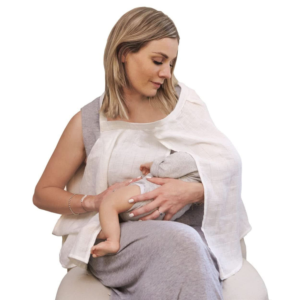 Prosop pentru alăptare, alb Accesorii Hrana si Alaptare Bebe Naty Shop Alb