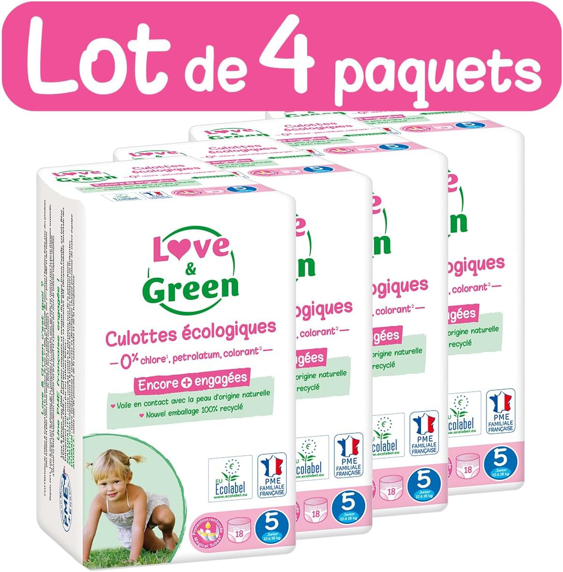 - Gesunde und ökologische Windeln Größe 6 (+16 kg), 1-Monatspackung (72 Höschen) — saugfähig, auslaufsicher und frei von unerwünschten Inhaltsstoffen (Verpackung kann variieren)