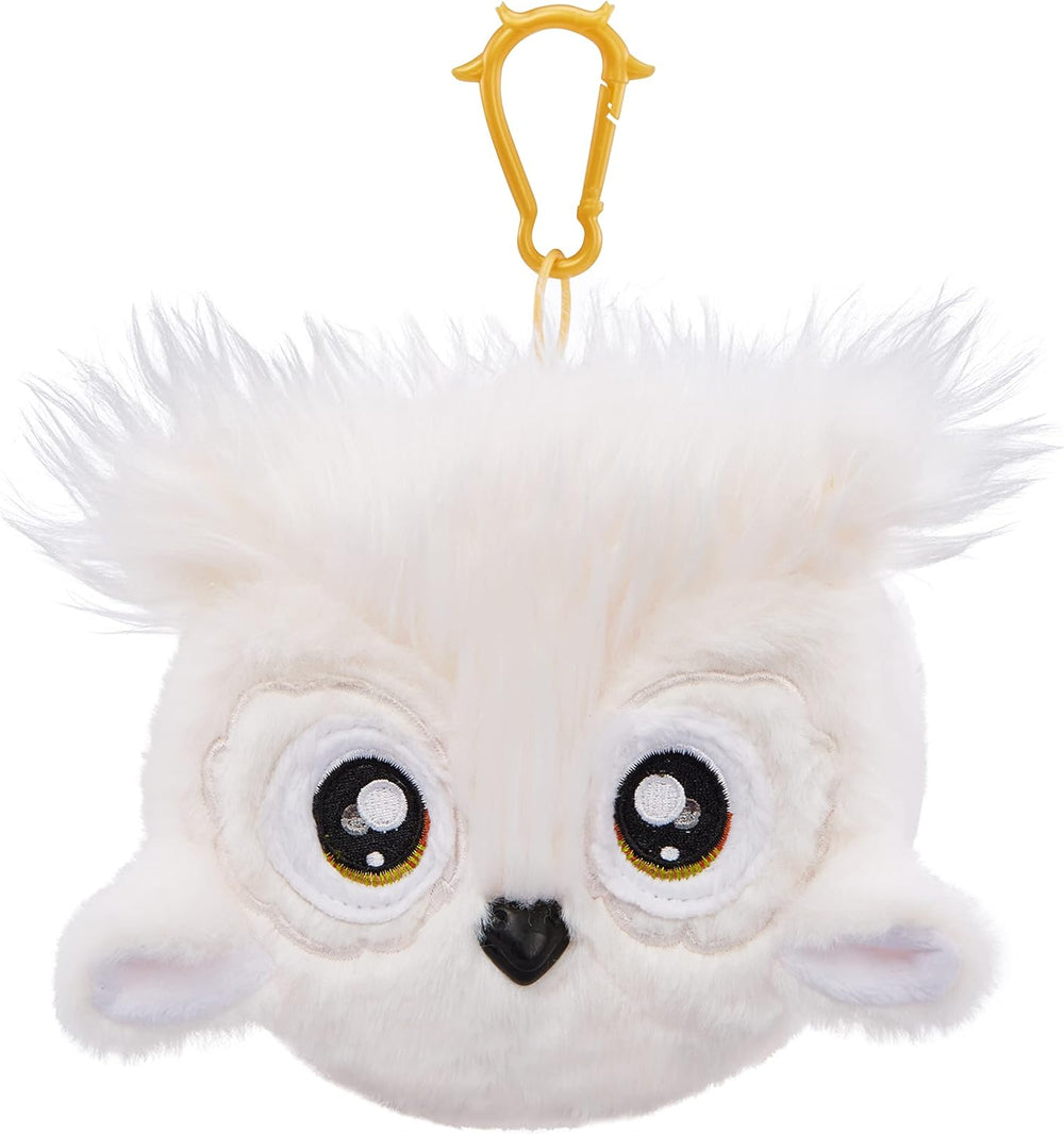 NA! NA! NA! SurpriseCozy Serie – Evie VON HOO – Schneeeule Modepuppe aus weichem Plüsch mit weißen Haaren,Mütze,Outfit und Flauschiger Anhängetasche – Tolles Geschenk für Kinder ab 5 Jahren 119357EUC