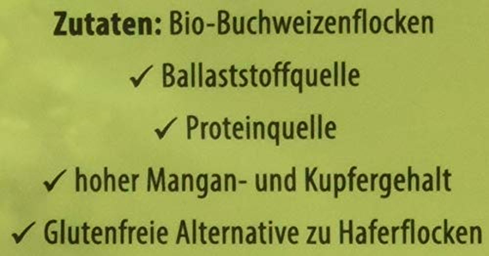 Fulgi de hrișcă organici, 500g
