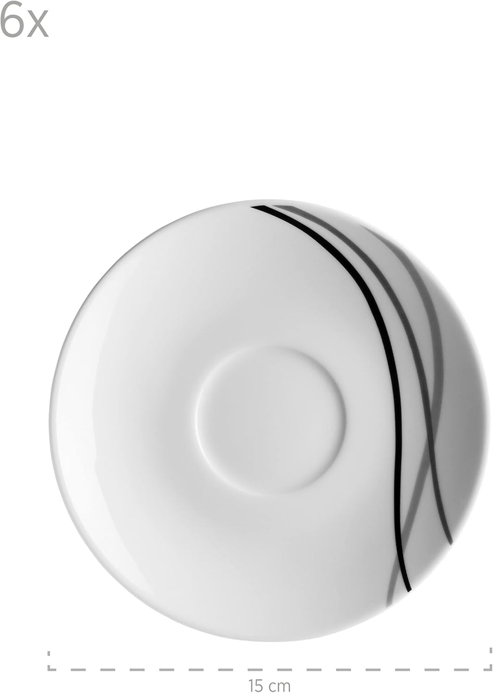 Set de veselă combinat Mäser, porțelan TAJO, alb, 40 x 60 x 40 cm