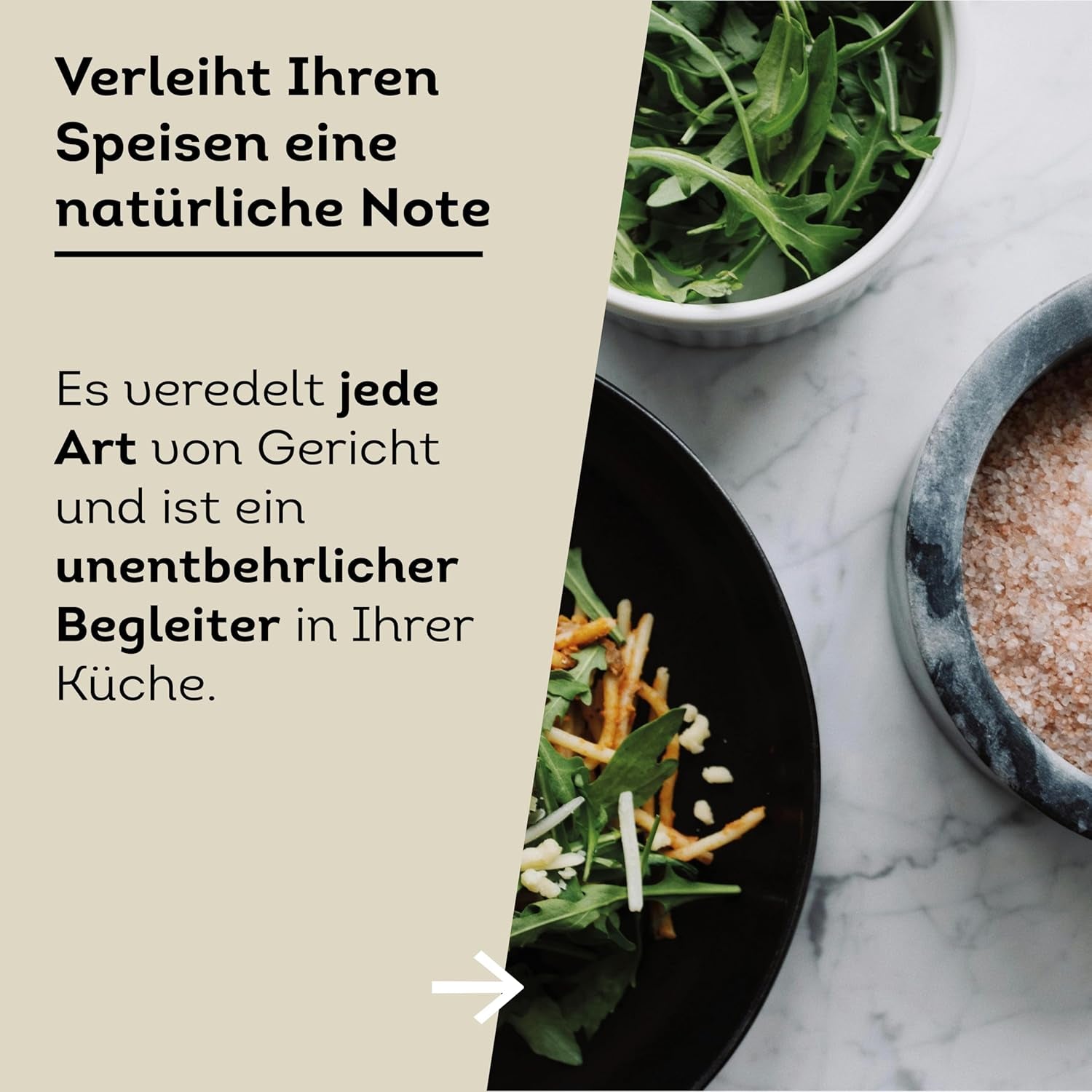 Küper Selection 1000g Kristallsalz rosa fein - rosa Speisesalz zum Würzen und Verfeinern – 100% natürliches Salz