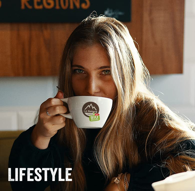 La Natura Lifestyle BIO KAFFEEBOHNEN (1000g) | CREMA BIO Bohnenkaffee | GANZE BOHNEN | Arabica & Robusta | Vollautomaten & Siebträgermaschinen