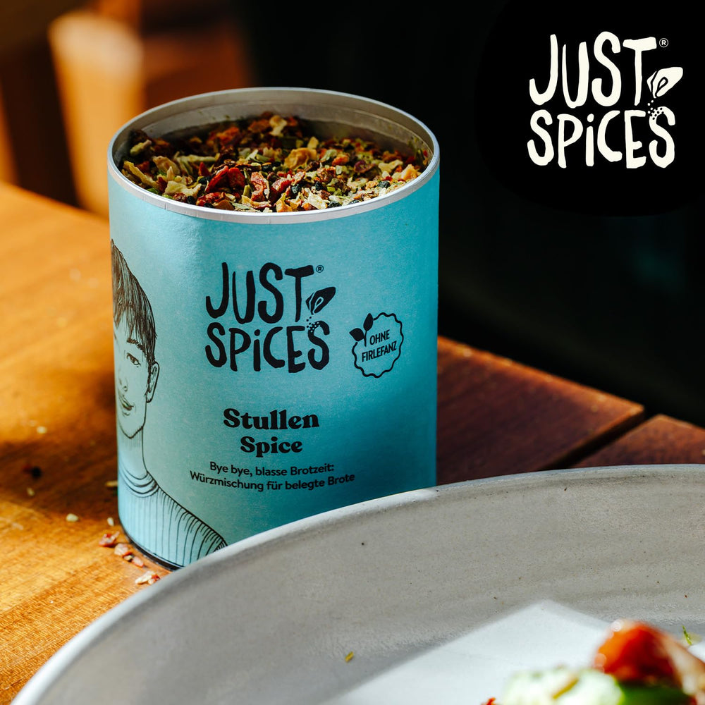 Just Spices Stullen Spice I Würze belegte Brote mit 13 leckeren Zutaten in einem Gewürzmix I Gewürzdose, 50 g