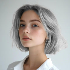 Grey Hair Dye Natural Essence Extract Silver Hair Dye Pieces Silver 2PCS Grey Natural Hair Dye Cream Hair Dye Grey for Unique and Personalised Experiences Vopsea pentru par Naty Shop
