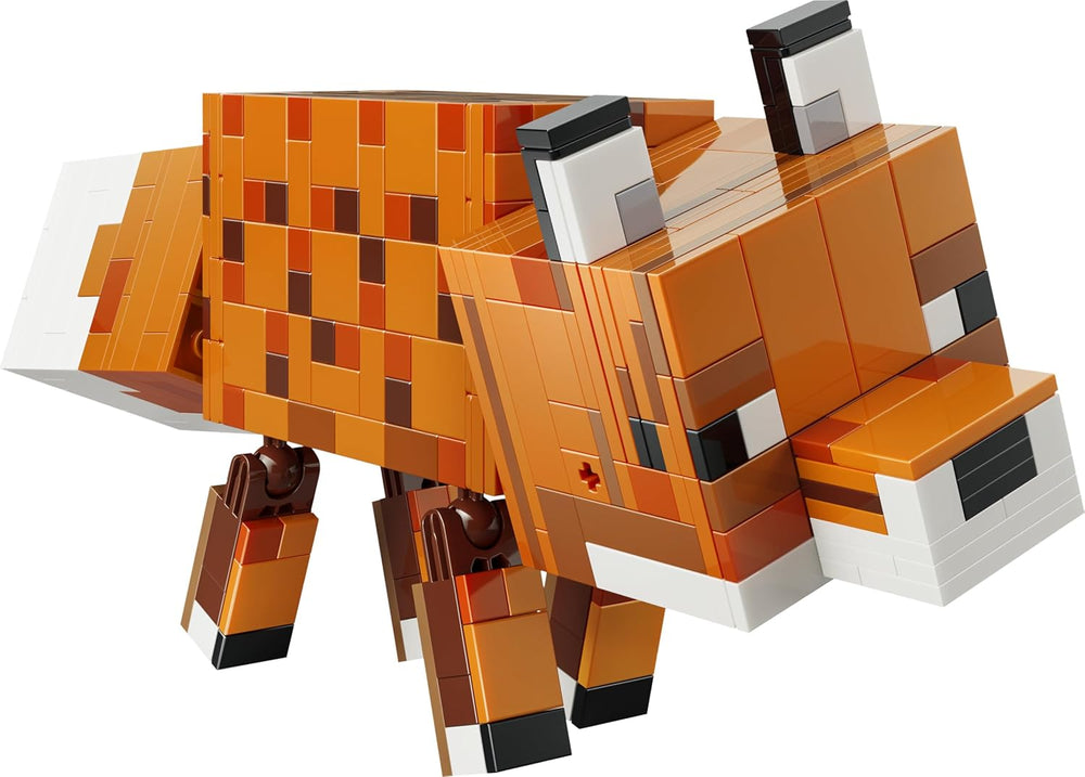 LEGO Minecraft Der Fuchs - 3D-Puzzle Tierfigur mit Zubehör - Gaming Deko für Schlafzimmer oder Gaming Raum - Gamer Spielzeug zum Geburtstag für Jungen, Mädchen und Fans ab 10 Jahren - 21588
