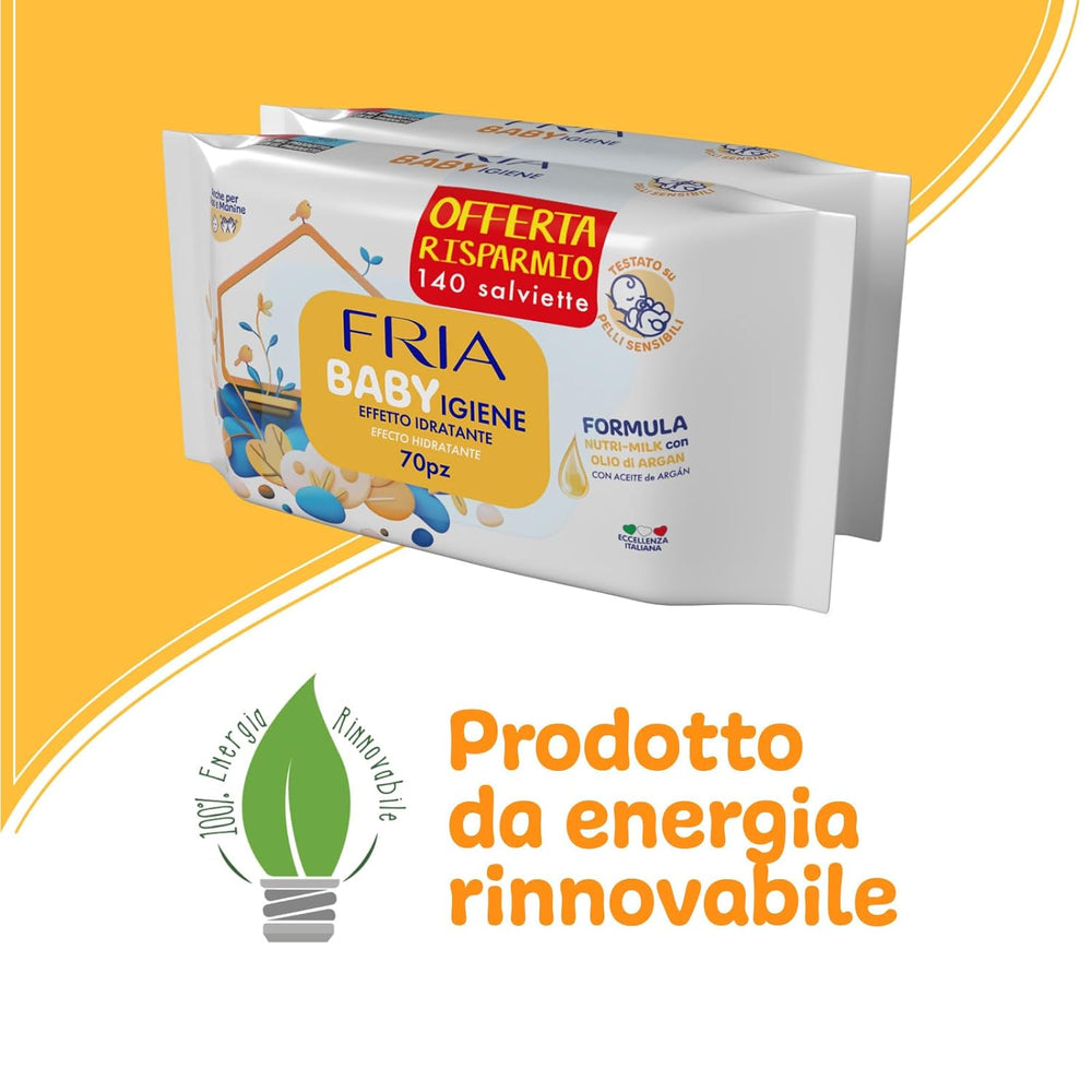 Șervețele umede, pachet de 2 (144 de șervețele)