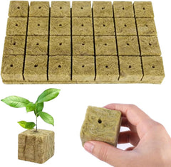 Cuburi Rockwool pentru răsaduri 28 - Cuburi Rockwool 4x4x4cm - Cuburi pentru răsaduri, Cuburi Rockwool, Sisteme hidroponice pentru răsaduri/Plante clonate/Proiecte școlare, Cultivarea răsadurilor fără sol