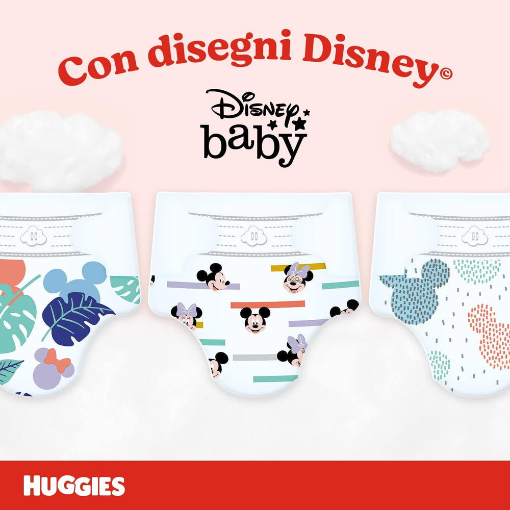 Scutece Huggies Ultra Comfort, mărimea 4 (7-18 kg), design Disney, pachet avantajos, 150 bucăți