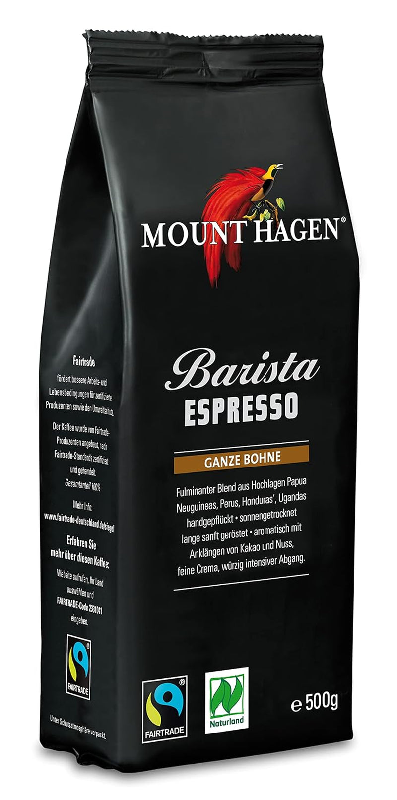 Mount Hagen Organic Espresso Barista boabe intregi FT Naturland, 500 grame Cafea Naty Shop Default Title