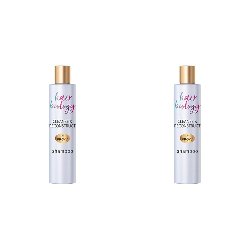 Hair Biology Cleanse & Reconstruct Shampoo, Pentru rădăcini grase și vârfuri deteriorate, 250 ml Duș și baie Naty Shop 2 x 250 ml Sampon