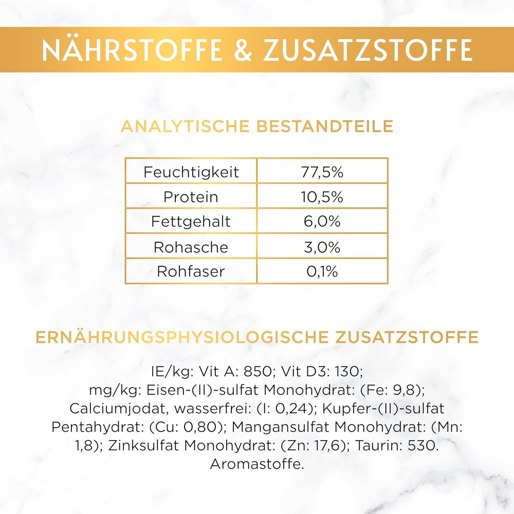 Gourmet Gold Feine Pastete Katzenfutter nass, mit Huhn, 12er Pack (12 x 85g)