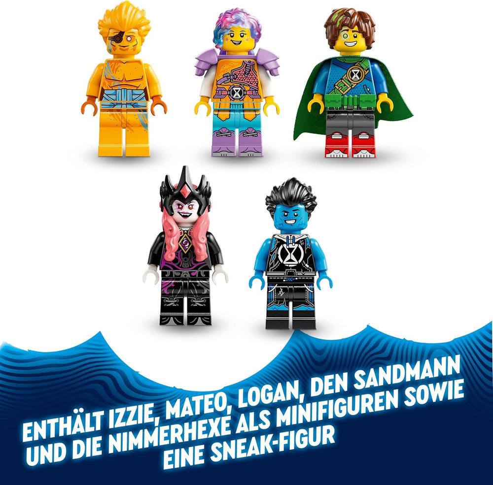 LEGO DREAMZzz 2-in-1 Turm des Sandmanns, Schloss-Spielzeug für Kinder zum Bauen, Set mit Fantasy-Tieren inklusive Spinne und Vogel, Geschenk für Mädchen und Jungen ab 9 Jahren 71477