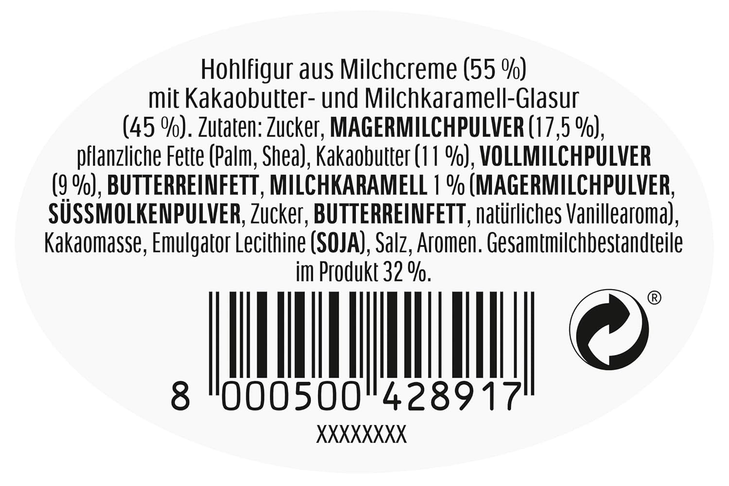 Ciocolată pentru copii Easter Bunny Milky Caramel, 110 grame Bomboane de Ciocolata Naty Shop