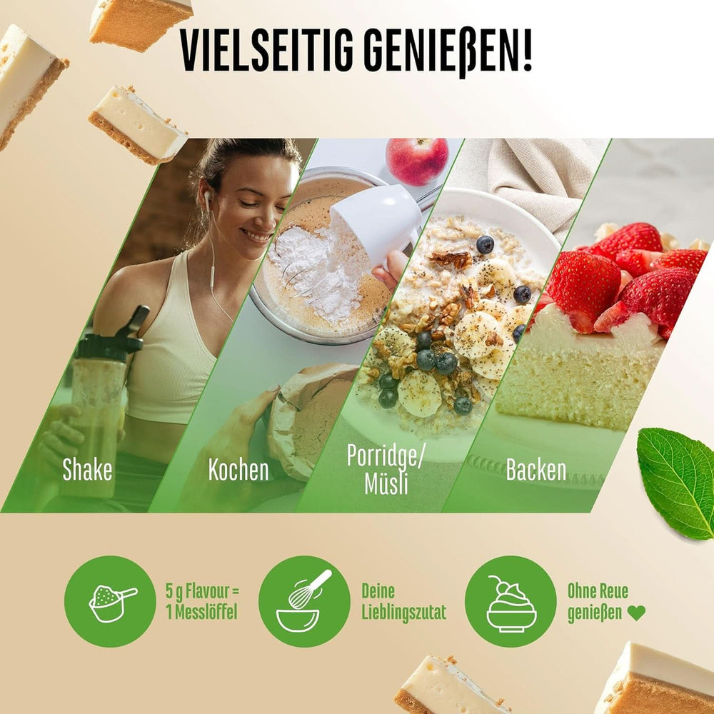 Pudră cu aromă Biscuit Chessecake cu foarte multe bucăți - 250 grame Arome Naty Shop