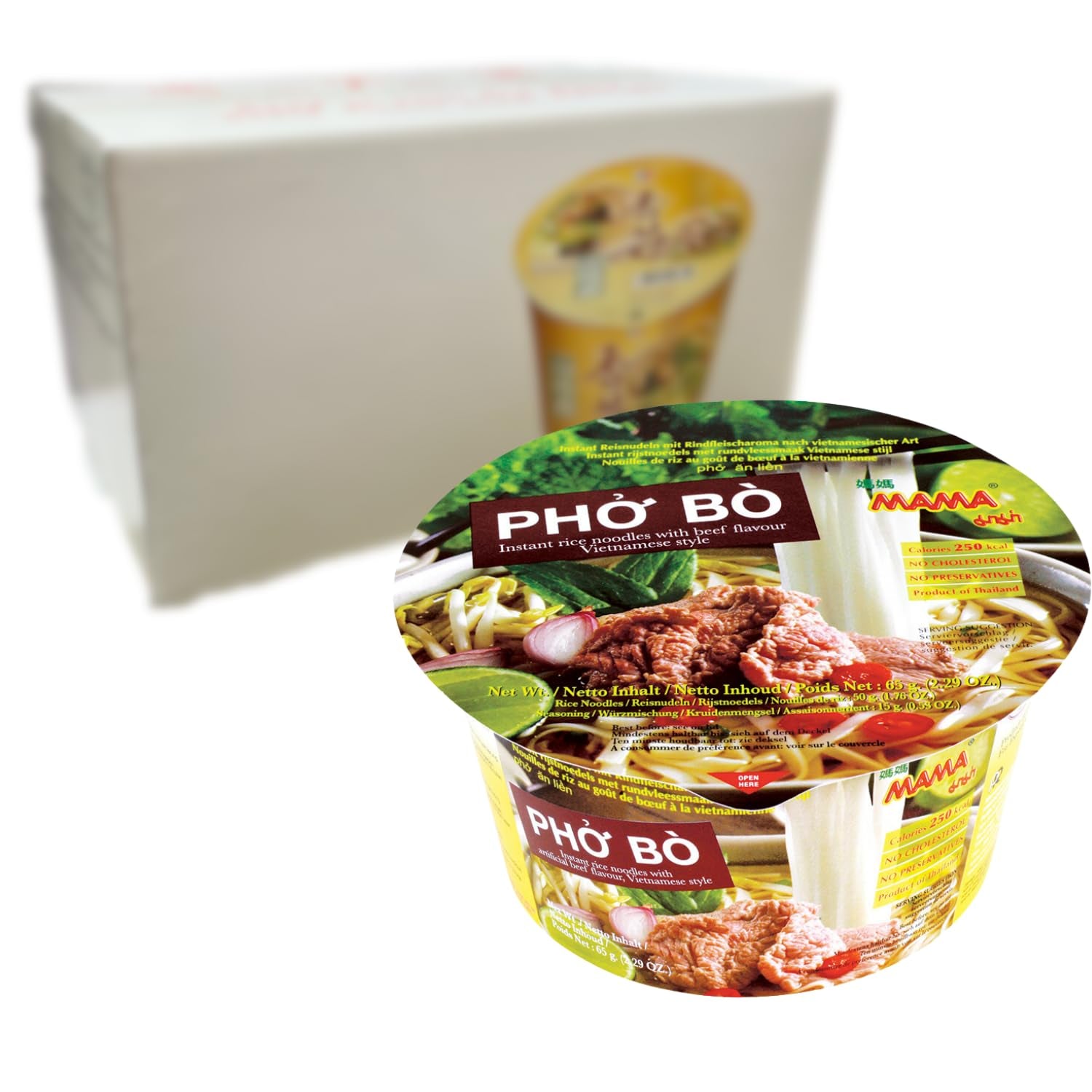 MAMA - Bol cu tăiței instant de orez Pho Ga - (1 x 65g)