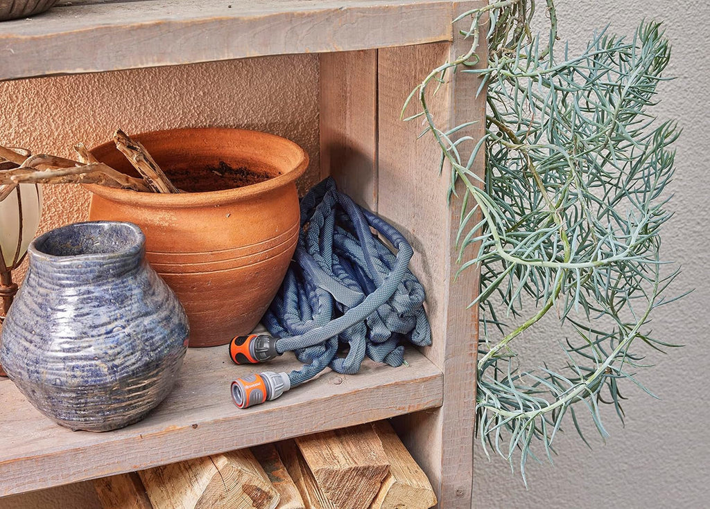 Set Gardena Liano Xtreme 3/4 inch, 25m: Furtun de grădină extrem de robust din material textil, cu furtun interior din PVC, ușor, rezistent la intemperii (18482-20)