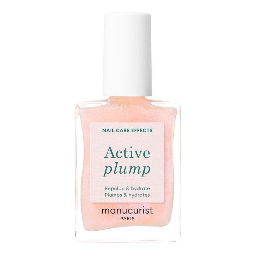 MANUCUIST Îngrijire Oja Repair Active Glow Raspberry (Roz) Bio-Based: Migdale dulci, Zmeură, Oja Hrănitoare și Lucioasă, Efect Roz Transparent - Oja Nude