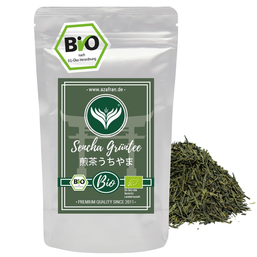 Ceai verde Azafran - Ceai verde Sencha organic vrac tăiat - Original Uchiyama din Japonia 250 g