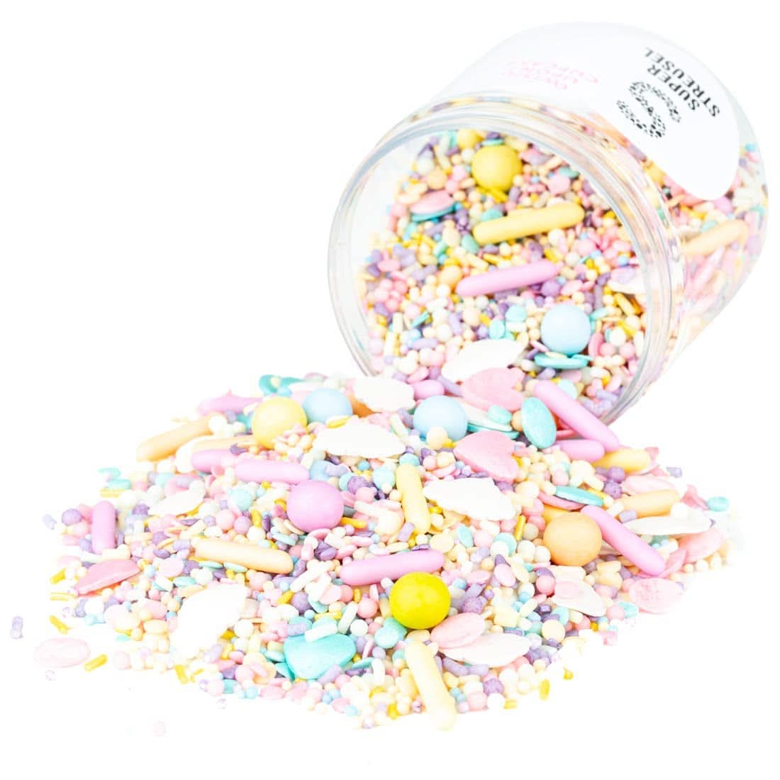 Super Streusel Carusel Pastel, sprinkles in culori pastelate, 90 grame Sprinkles Naty Shop 180 grame