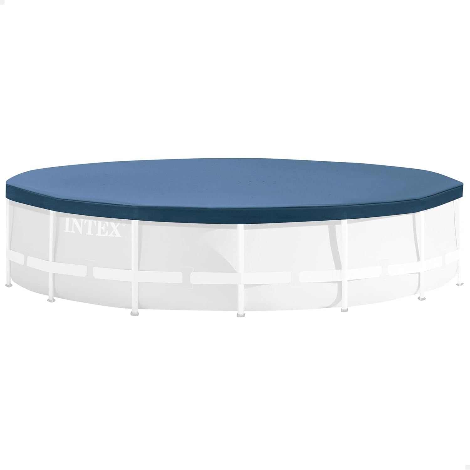 Prelată rotundă pentru piscină Intex - Prelată pentru piscină - Pentru piscine cu cadru metalic și prismatic 58108 Albastră 3 m