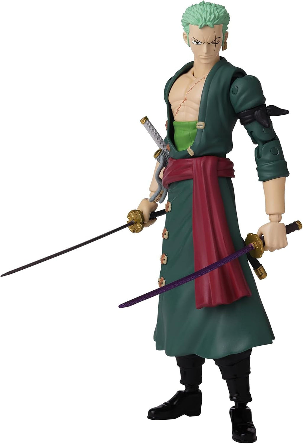 Bandai - Anime Heroes - One Piece Figure - Lorenor Zorro 17 Cm Three Sword Style - Licența oficială One Piece - Movable Manga Figure Zorro 3 Swords - Toy For Children From 4 Years - 37052 Action figures Naty Shop Lorenor Zorro