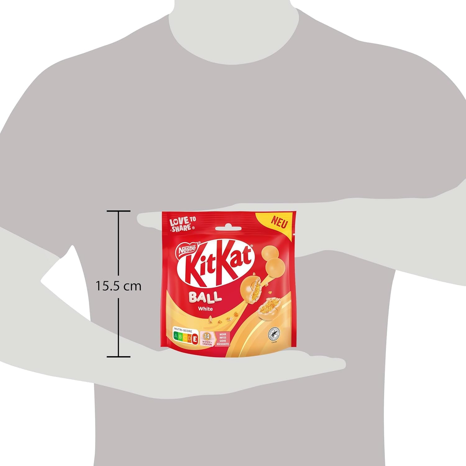 Bile NESTLÉ albe, pachet de 1 (1 x 130g)