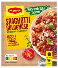 MAGGI Fix für Spaghetti Bolognese, Würzmischung, 100% natürliche Zutaten, für 3 Portionen, 1er Pack (1 x 36g Packung)
