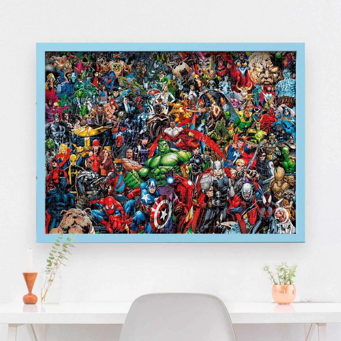 Clementoni 39411 Marvel Universe - 1000 piese, Puzzle imposibil, joc de indemanare pentru intreaga familie, joc puzzle colorat, puzzle pentru adulti de la 14 ani Puzzle Naty Shop