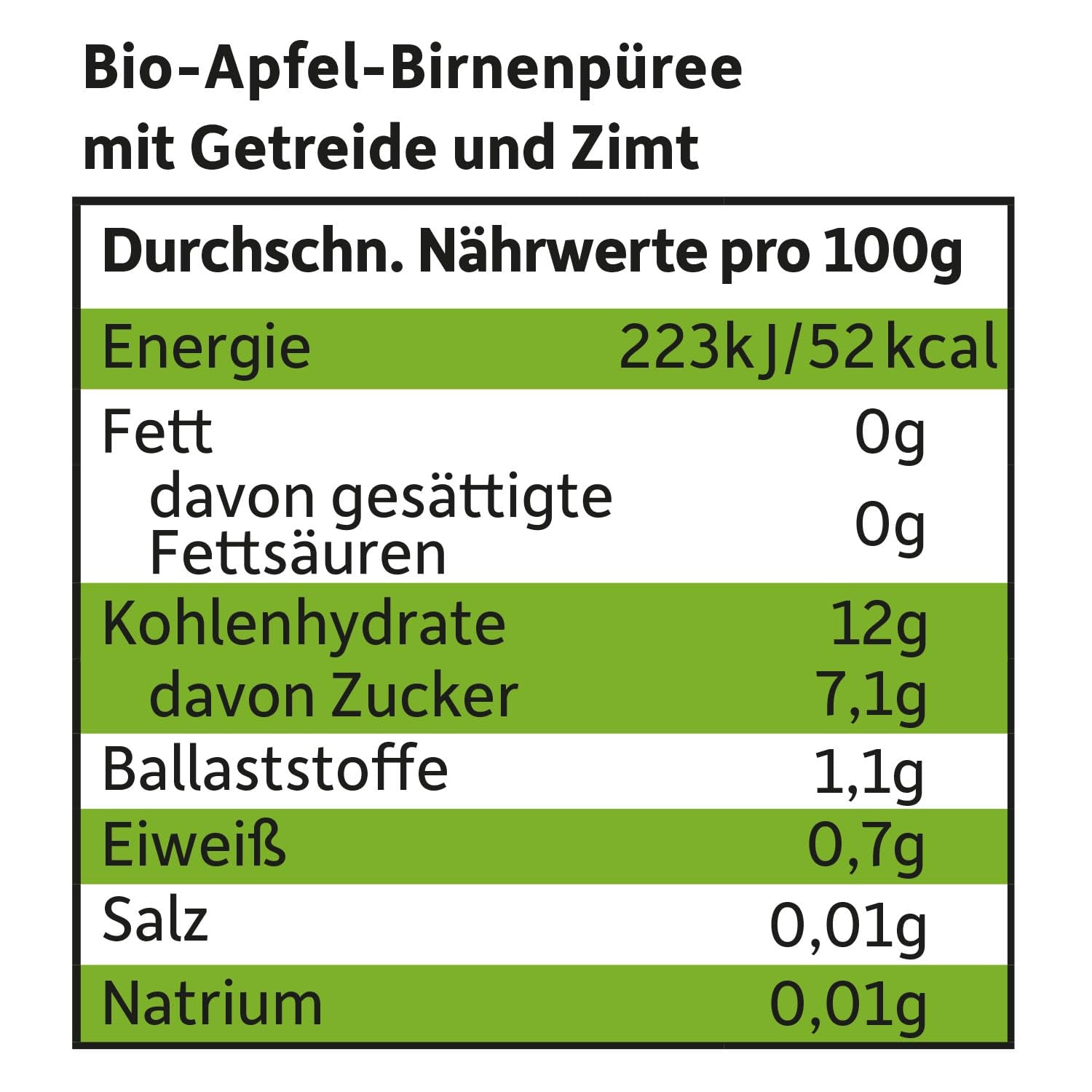 FRECHE FREUNDE Pungă de fructe organică, stoarcabilă, cu mere, pară cu scorțișoară, orez și speltă, piure de fructe cu cereale pentru bebeluși de la 6 luni, vegan, pachet de 6 (6 x 100g)