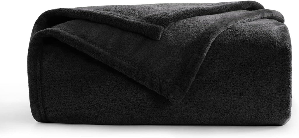 Aisbo Cuddly Blanket Fluffy Blanket Grey - Fleece Blanket 150X200 Cm XL Warm Sofa Blanket, Cosy Living Blanket Light Grey Soft As Living Room Blanket Couch Blanket For Winter Paturi si Cuverturi Besuche den Aisbo-Store Negru 150 X 200 Cm